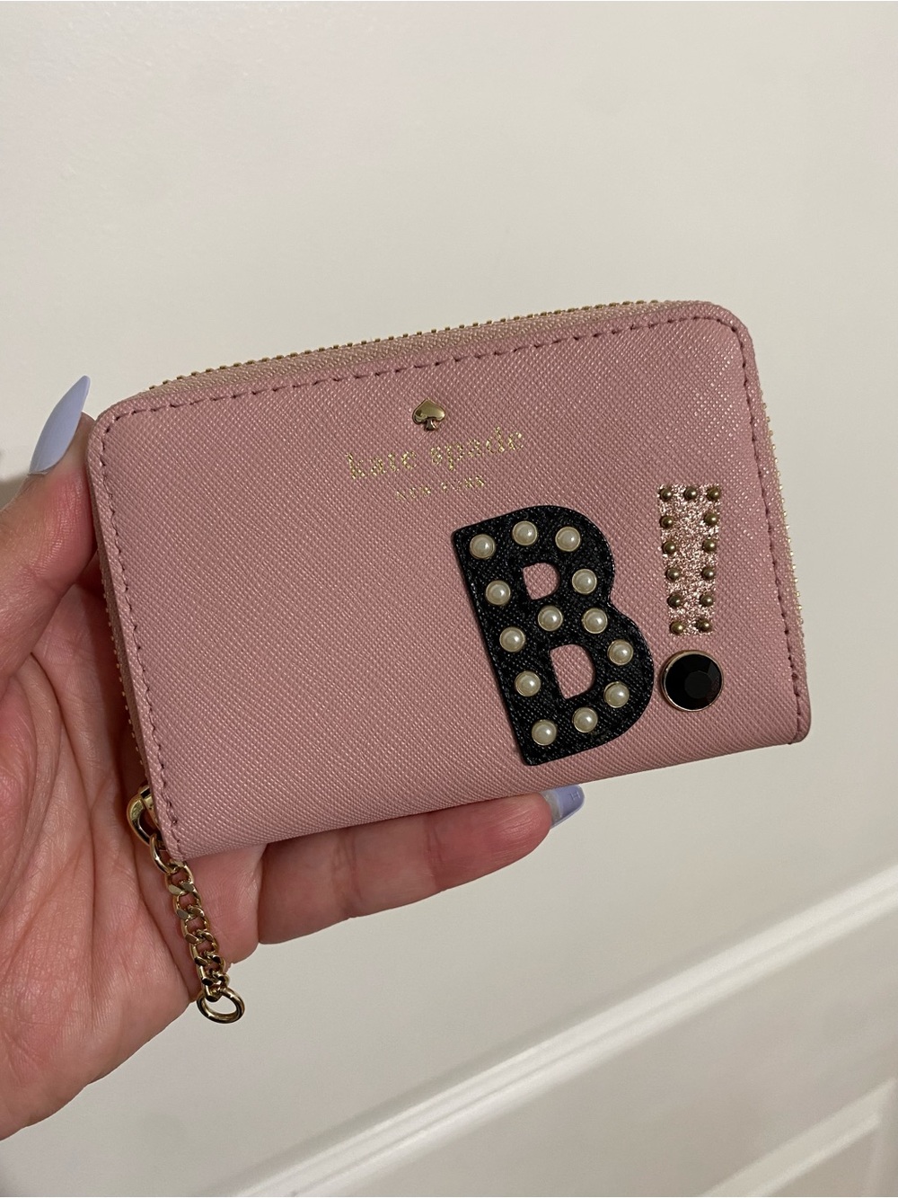 NWOT Kate Spade Hartley Lane Cassidy B Initial Zip Coin Wallet